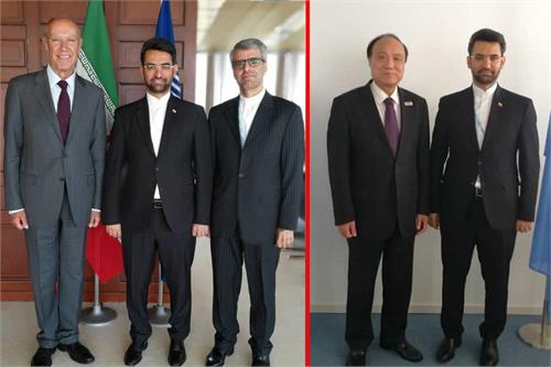 روز پرمشغله آذری جهرمی در اجلاس جهانی جامعه اطلاعاتی / دیدار وزیر ارتباطات با روسای سازمان های بین المللی