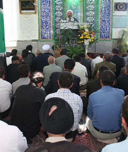 حضور دکتر افضلی و دکتر قنبری در مراسم معارفه امام جمعه سلطانیه