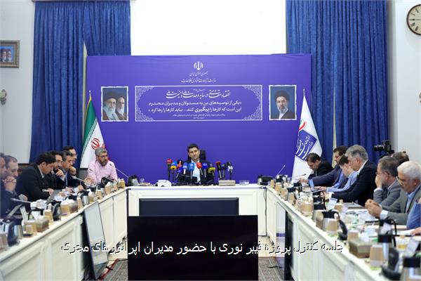 جلسه کنترل پروژه فیبر نوری با حضور مدیران اپراتورهای مجری