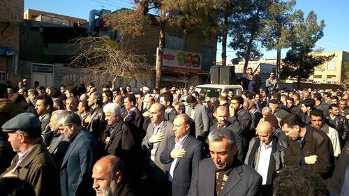 مراسم تشییع پیکر جانباز شهید مرتضی معماری در سمنان برگزار شد