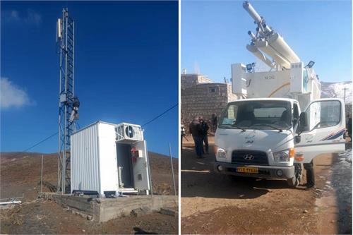 اتصال دو روستای «قریس» و «حصار» به اینترنت پرسرعت ظرف یک هفته / دانش آموزان مناطق زلزله زده، امکان حضور در کلاس های آنلاین را پیدا کردند
