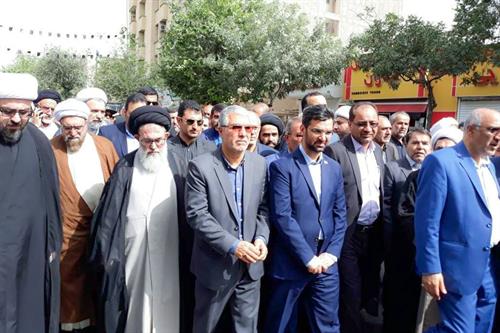 حضور وزیر ارتباطات و فناوری اطلاعات در مراسم تشییع پیکر آیت الله ایمانی