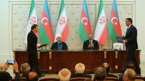 در حضور روسای جمهور ایران و آذربایجان/ تفاهم‌نامه همکاری‌های امنیت الکترونیک امضا شد