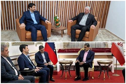دیدارهای جداگانه سیدستار هاشمی با روسای جمهور کوبا و ونزوئلا در هاوانا و کاراکاس