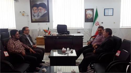 دیدار مهندس صفدری مدیرکل و مهندس قدس علوی رئیس اداره بازرسی اداره کل ارتباطات و فناوری اطلاعات با فرماندار مینودشت