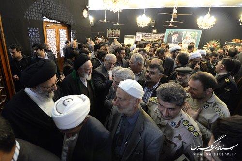 حضور مهندس صفدری در مراسم یادبود مرحوم آیت الله مهدوی کنی در گرگان
