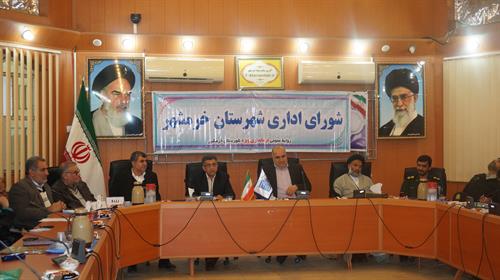 جلسه شورای اداری خرمشهر با حضور مدیرکل ارتباطات و فناوری اطلاعات خوزستان