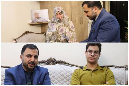 وزیر ارتباطات بمناسبت میلاد حضرت فاطمه (س) به دیدار خانواده شهید مرتضوی رفت