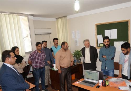 بازدید مهندس طهماسبی از مرکز رشد دانشگاه آزاد اسلامی استان