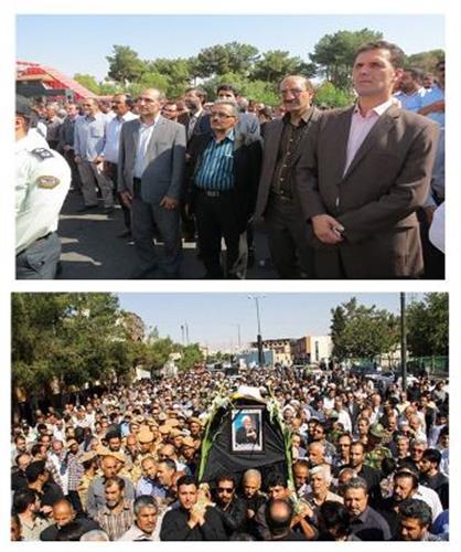 مراسم تشییع پیکر آیت اله حاج شیخ محمدتقی نصیری در سمنان برگزار شد