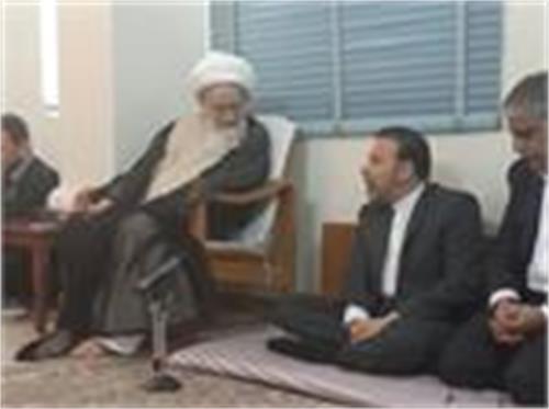 آیت الله صافی گلپایگانی در دیدار با وزیر ارتباطات و فناوری اطلاعات: همه باید با هم باشیم و به فکر مردم