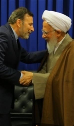دکتر واعظی با آیات  عظام  جوادی آملی  و سبحانی دیدار  و گفتگو  کرد