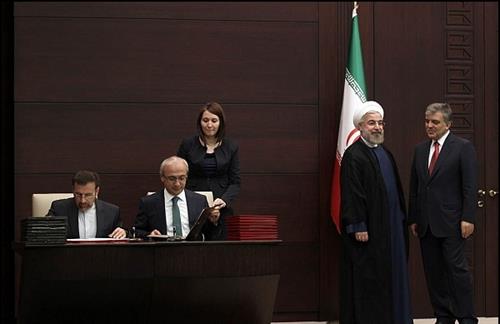 با حضور روسای جمهوری دو کشور؛ایران و ترکیه ۱۰ سند همکاری امضا کردند