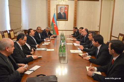 دیدار دکتر واعظی وزیر ارتباطات و فناوری اطلاعات کشورمان با وزیر امور خارجه آذربایجان