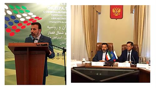 دیدار دکتر واعظی از آستارخان روسیه/ سخنرانی در همایش تجاری مناطق فدرال جنوبی و شمال قفقاز
