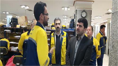 بازدید عضو هیات مدیره پست  از منطقه 15 پستی