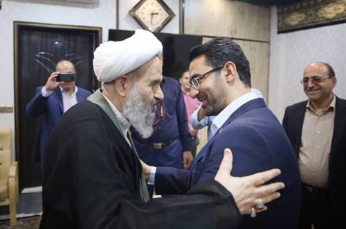 دیدار آذری جهرمی با نماینده ولی فقیه در کاشان