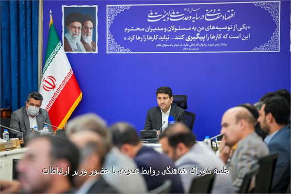 جلسه شورای هماهنگی روابط عمومی با حضور وزیر ارتباطات