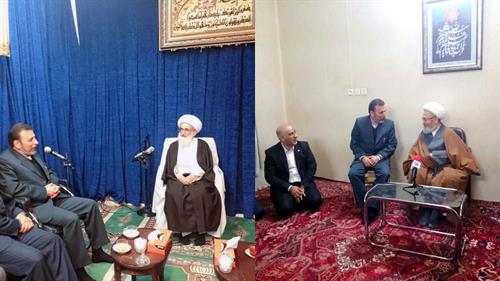 دکتر واعظی با آیات عظام نوری همدانی، سبحانی و شبیری زنجانی دیدار کرد